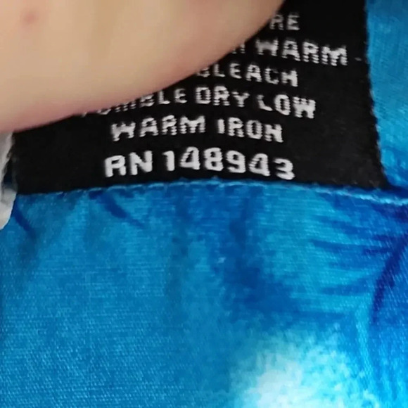 Aloha Hawaiian Fashion Tropical Turtles Button Down Shirt Blue Size XXXL - Picture 6 of 6